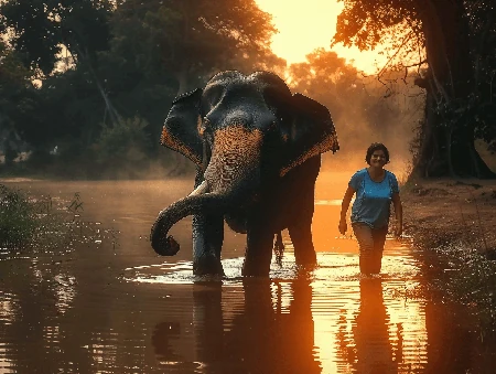 Travel insurance when elephant riding