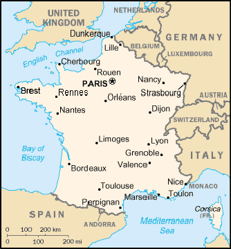 Map France Travel Insurance Map France Travel Insurance