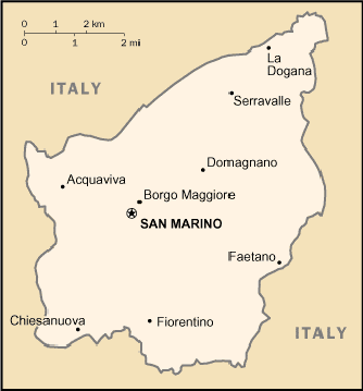 Map San Marino Travel Insurance Map San Marino Travel Insurance